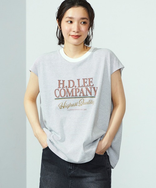 

Футболка без рукавов с принтом Lee, черный