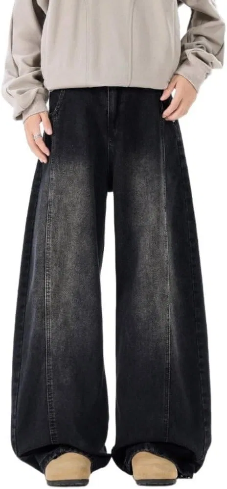 Джинсы свободные, Vintage Washed, Gray