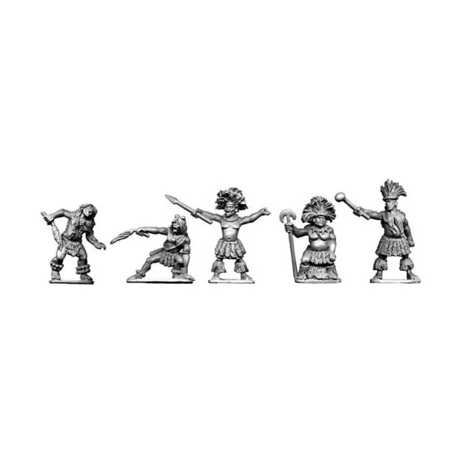 

Вожди нгони и знахари, Darkest Africa (28mm) (Copplestone Castings)