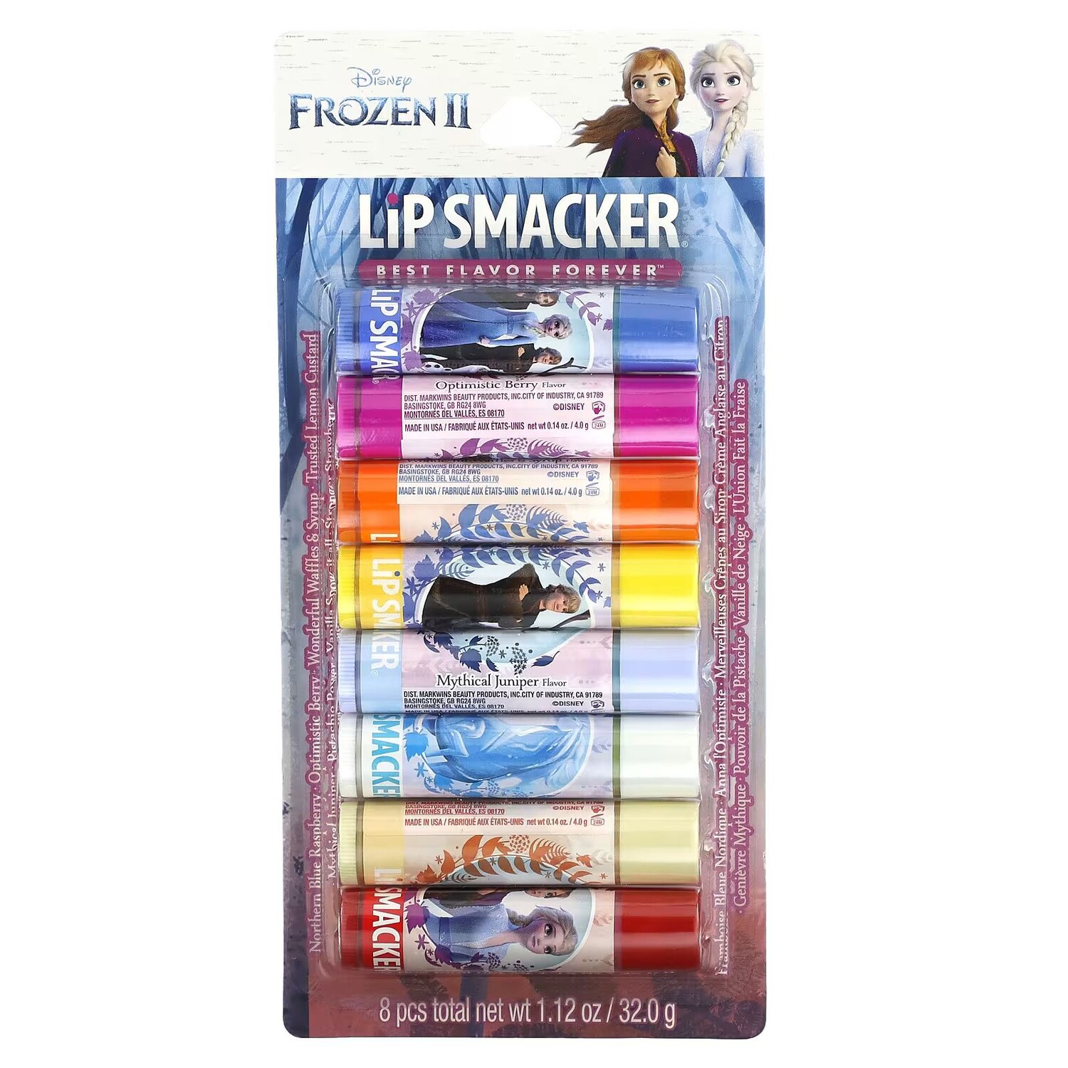 Frozen II, Бальзам для губ, упаковка для вечеринок, 8 шт., 1,12 унции (32 г) Lip Smacker — фото 2