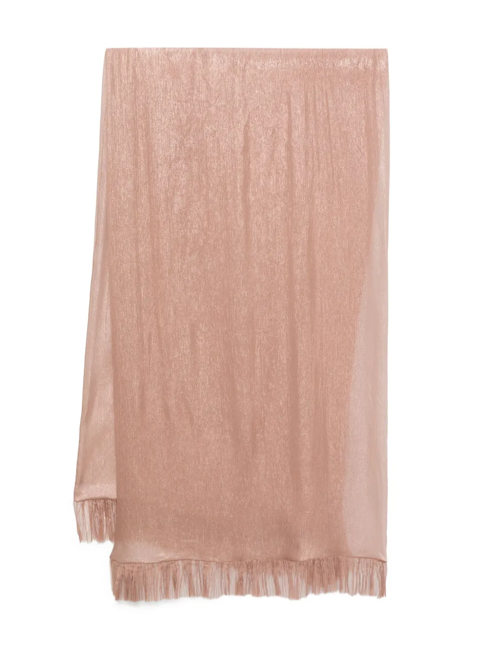 

Шарф с бахромой Maria Lucia Hohan, коричневый