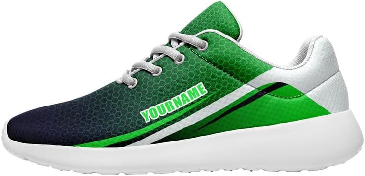 

Кроссовки с индивидуальным названием, широкий размер, для бега, для мужчин и женщин, удобные, легкие, унисекс, для тенниса и спортзала Awsole, белый/зеленый