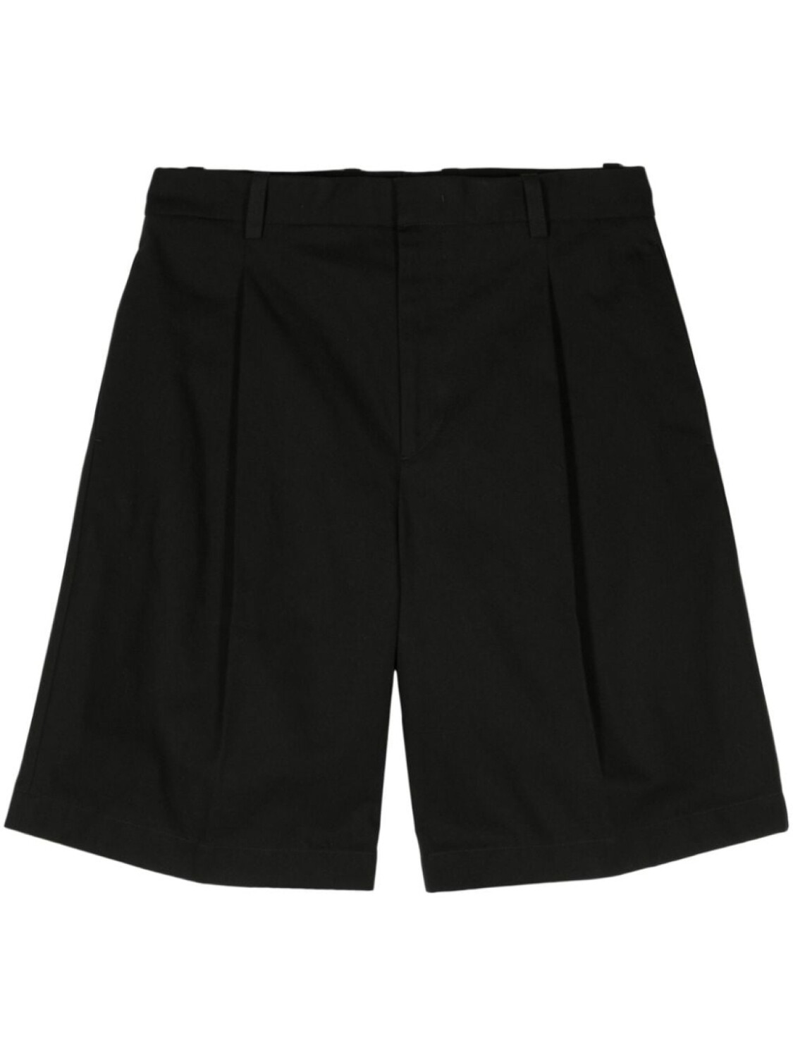 

Холщовые шорты прямого кроя Jil Sander, черный