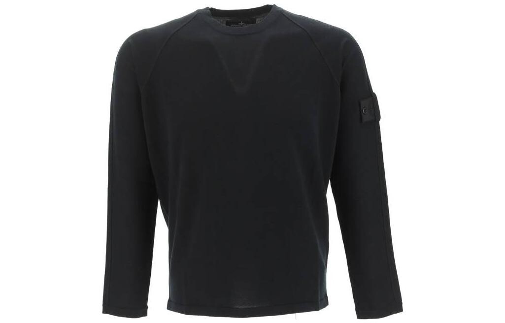 

Толстовка мужская Stone Island Logo-Patch Crewneck, черный