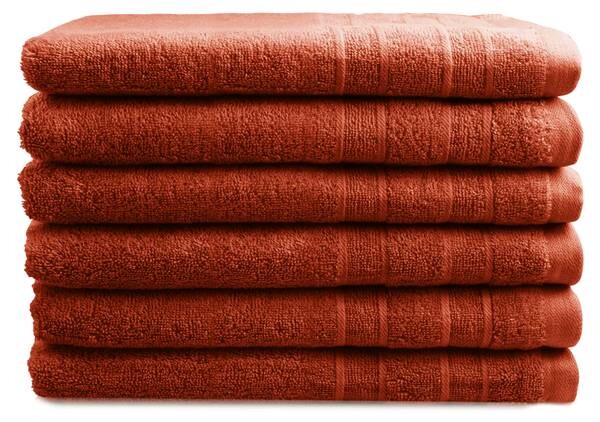 

Гостевое полотенце DoubleDryset Hotel (6 шт), 30x1x50 см цвет terracotta/rot