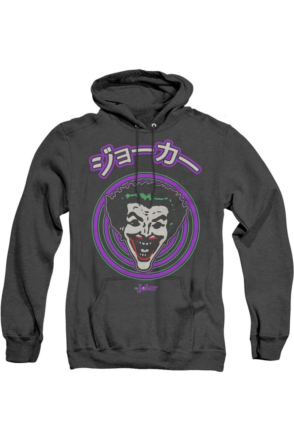 

Толстовка с капюшоном Batman Face Spiral для взрослых Heather Gildan, черный