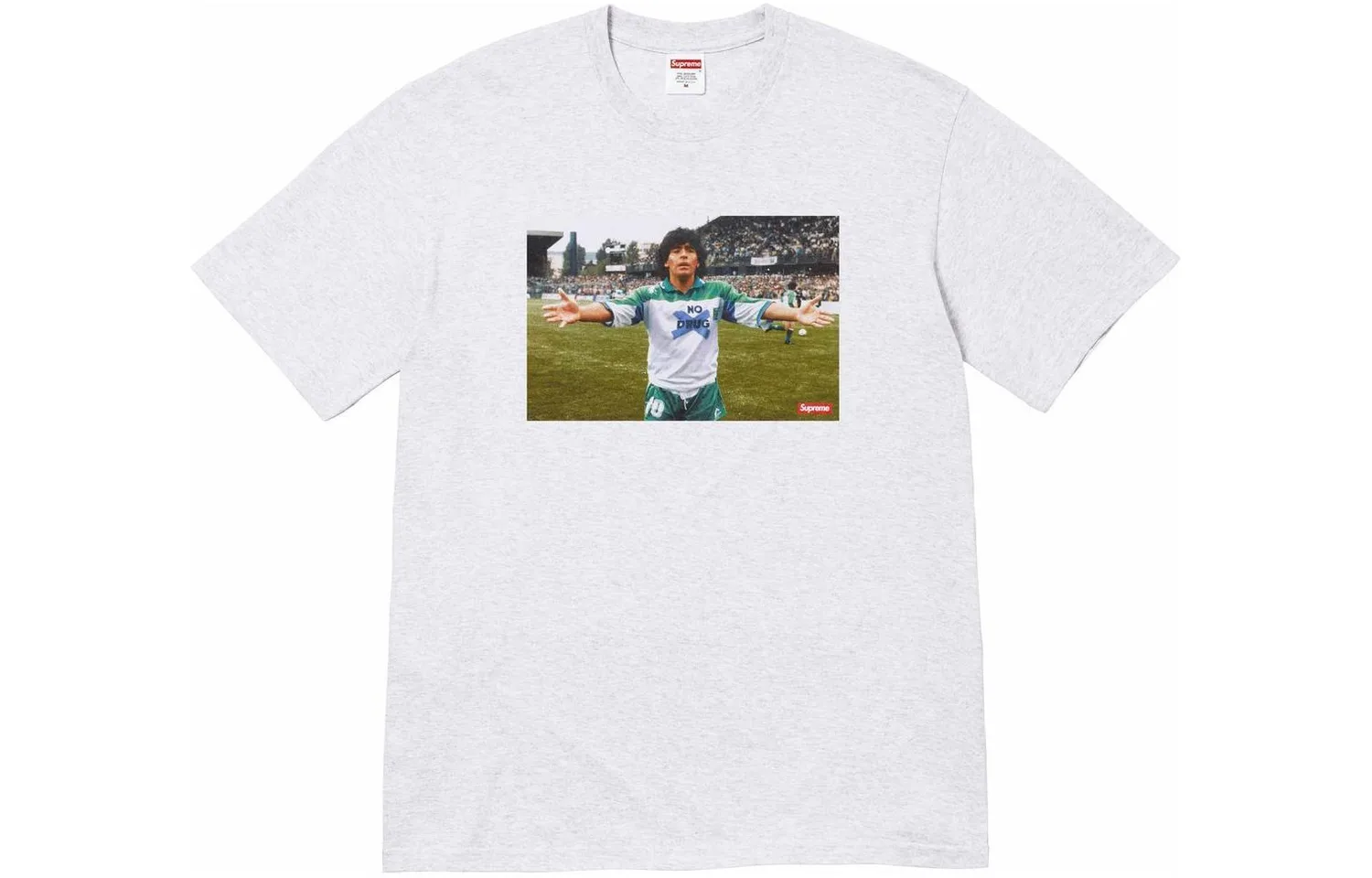 Футболка Maradona SS24 Supreme, серый/ash grey