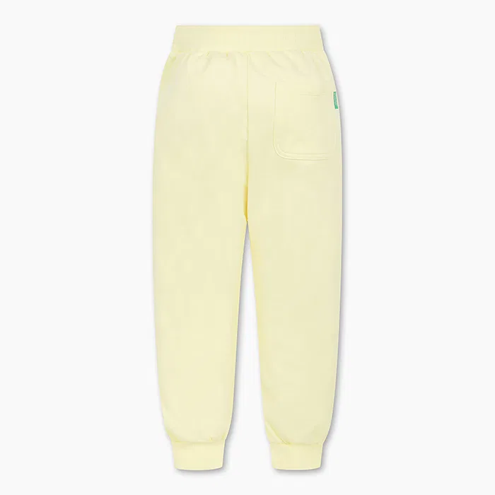 Детские джоггеры с надписью жёлтого цвета от Benetton Kids — фото 2