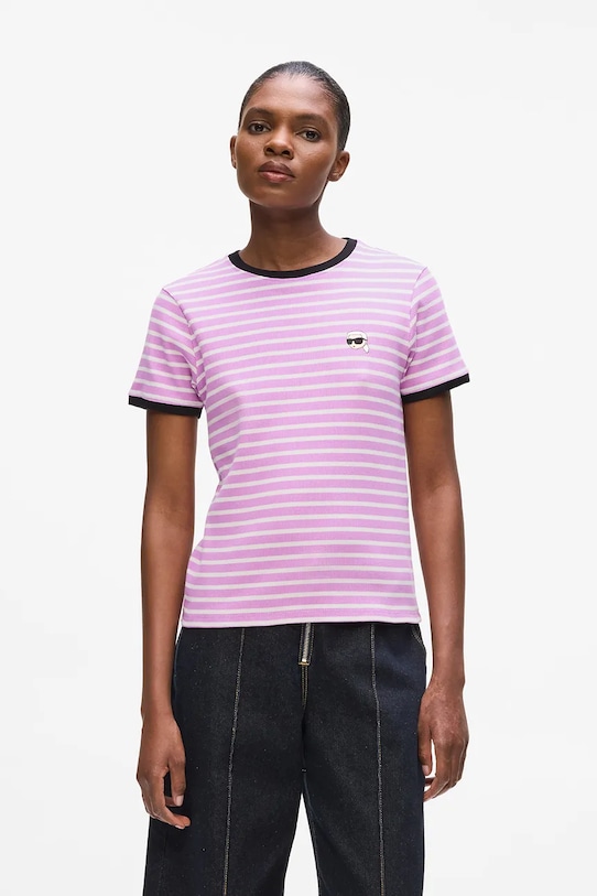 

Футболка icons Karl Lagerfeld, розовый