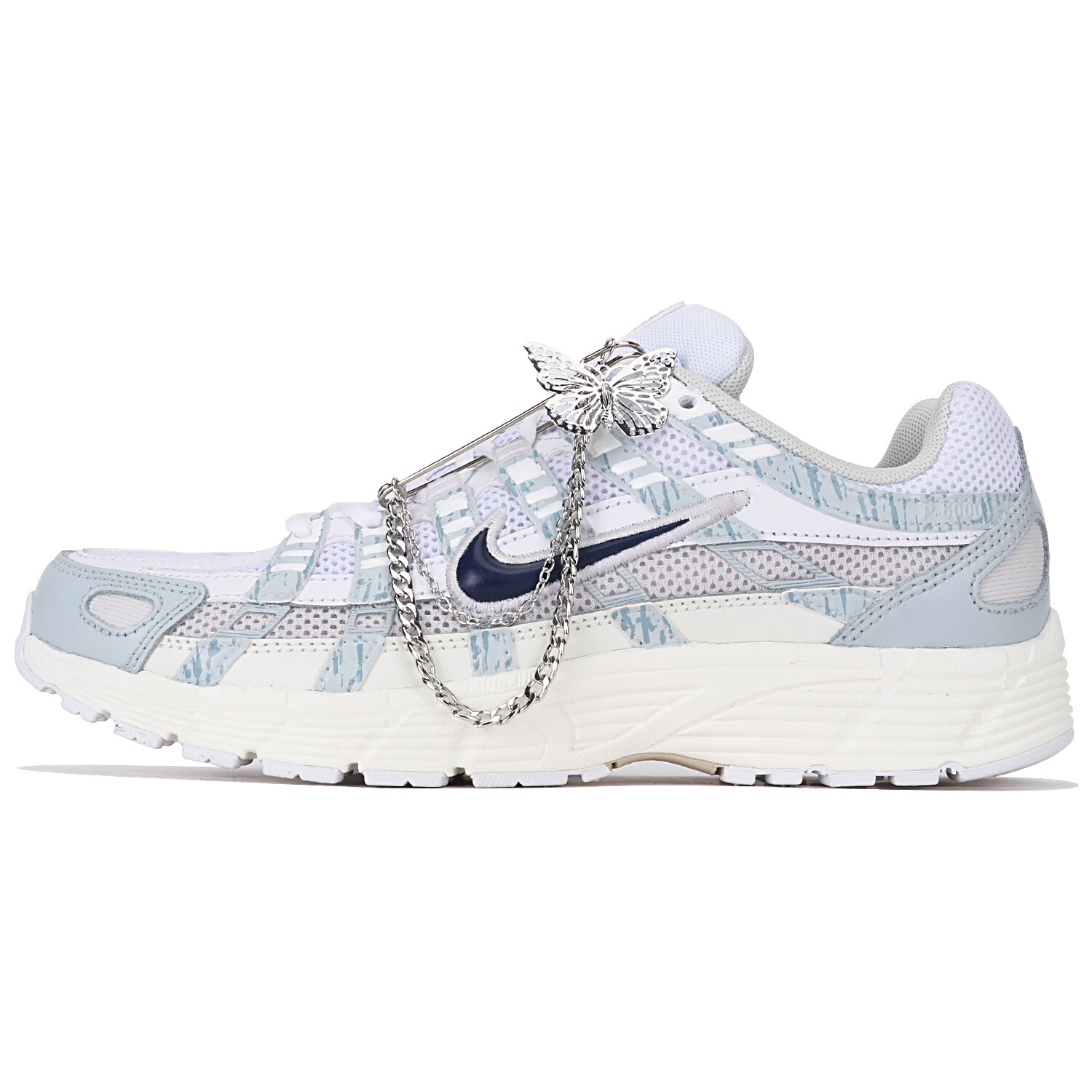 

Кроссовки для бега P-6000 унисекс с низким верхом, синие/белые Nike