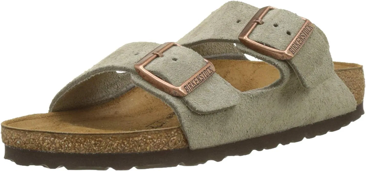 Классические кожаные мюли Birkenstock Arizona, унисекс, для взрослых, Beige Brown