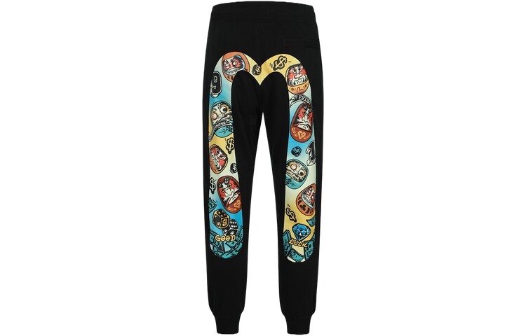 

Повседневные брюки мужские черные Evisu, черный