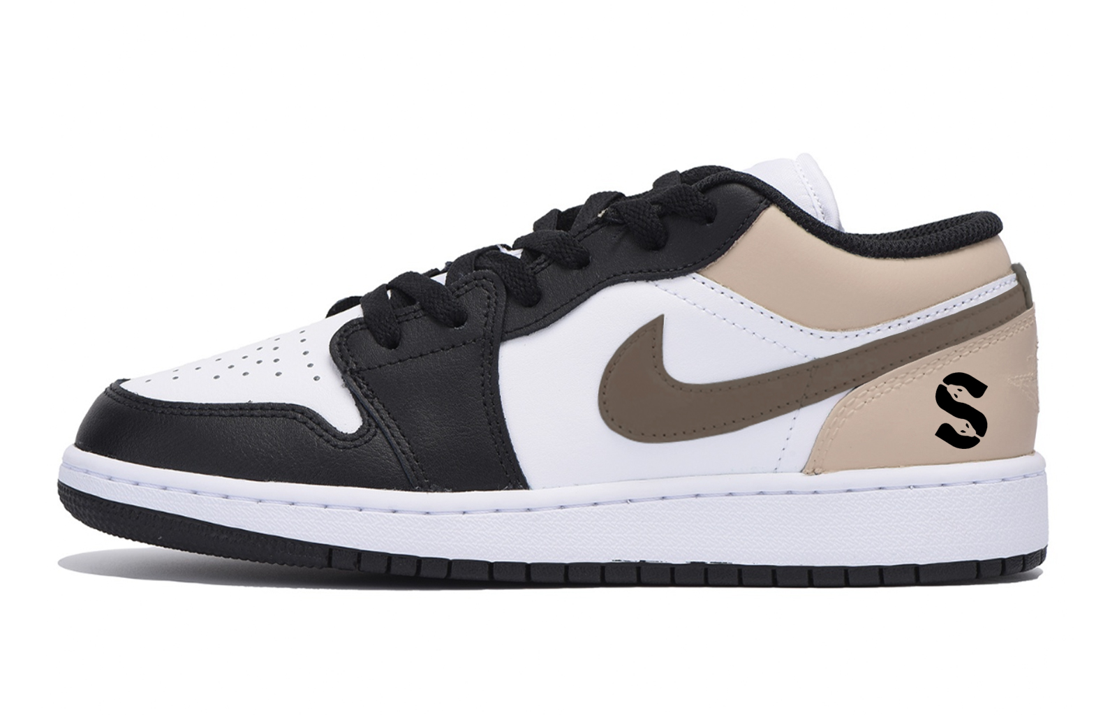 

Баскетбольные кроссовки Air 1 LOW с низким верхом для детей и подростков Jordan, черный