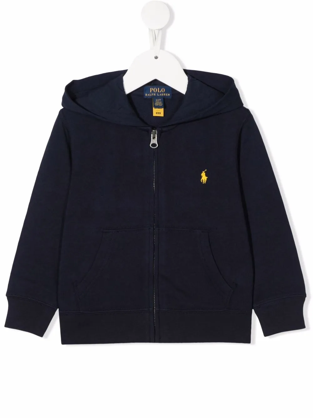 

Худи на молнии с логотипом POLO RALPH LAUREN KIDS, синий
