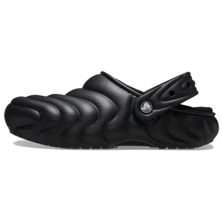 Классические сабо с подкладкой Overpuff, черный Crocs