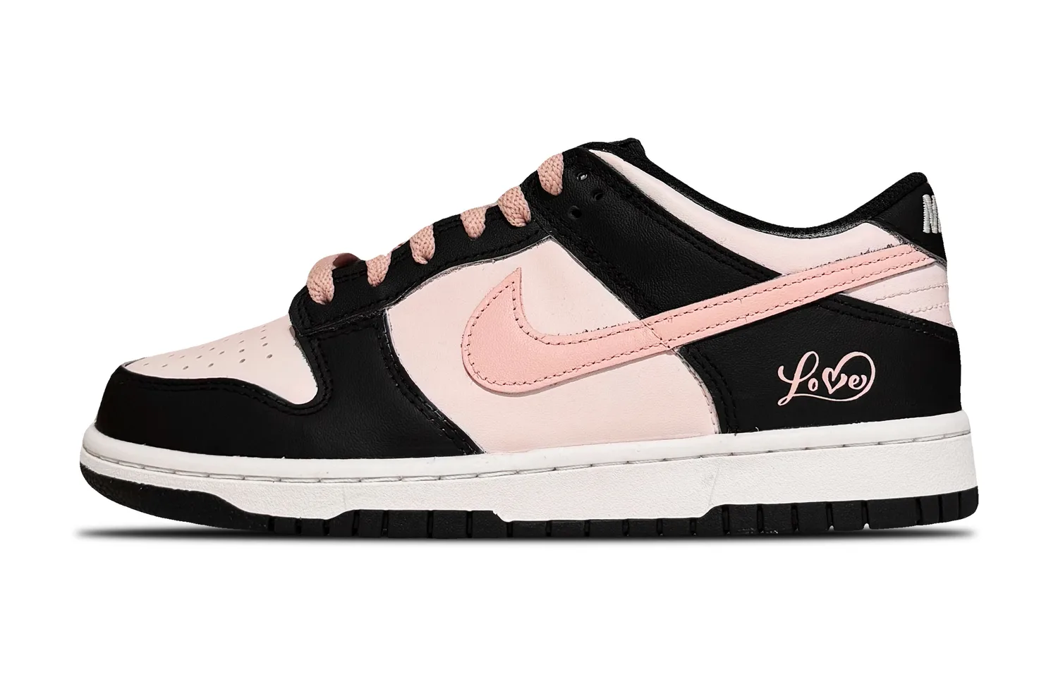 Nike Dunk 'Black' Low top детские скейтбординг кроссовки Black Pink