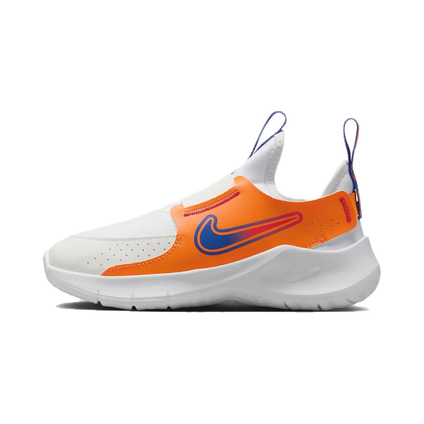 Nike Flex Runner 3 удобные и легкие износостойкие низкие детские кроссовки белые оранжевые