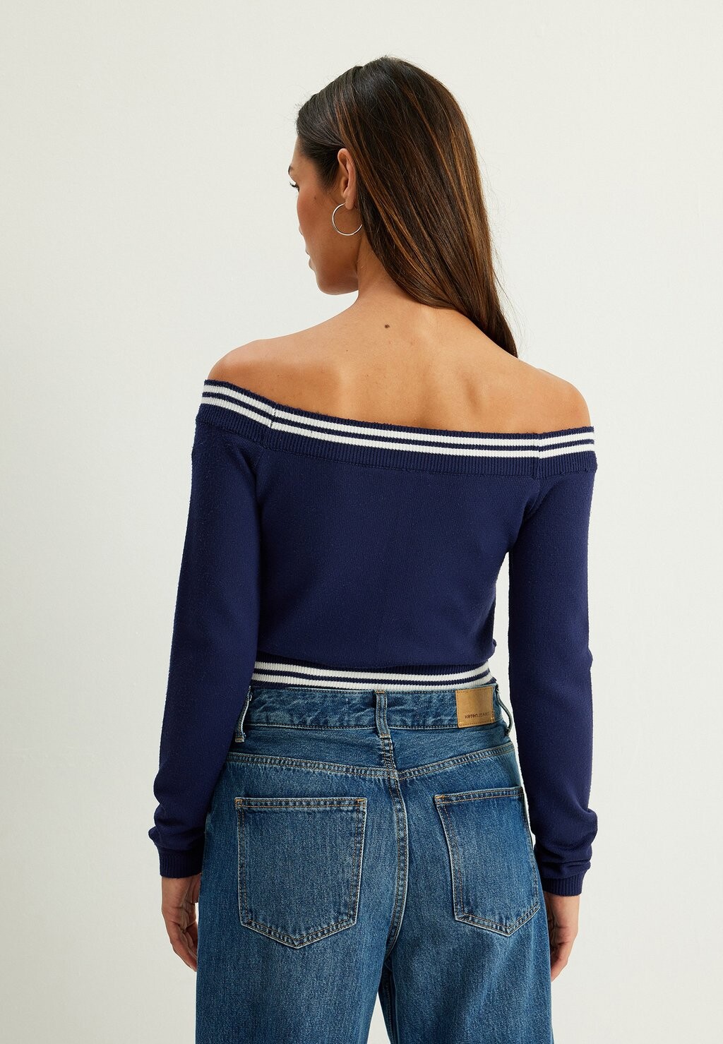 

Кардиган OFF SHOULDER Koton, темно-синий
