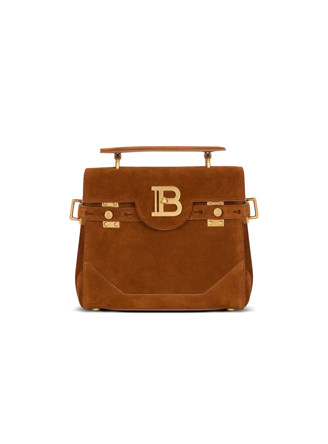 

Сумка B-Buzz 23 из замши Balmain, коричневый