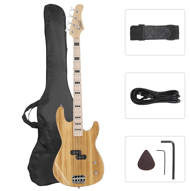 

Басс гитара Glarry GP PRO Electric Bass Guitar NO Pickguard - Burlywood