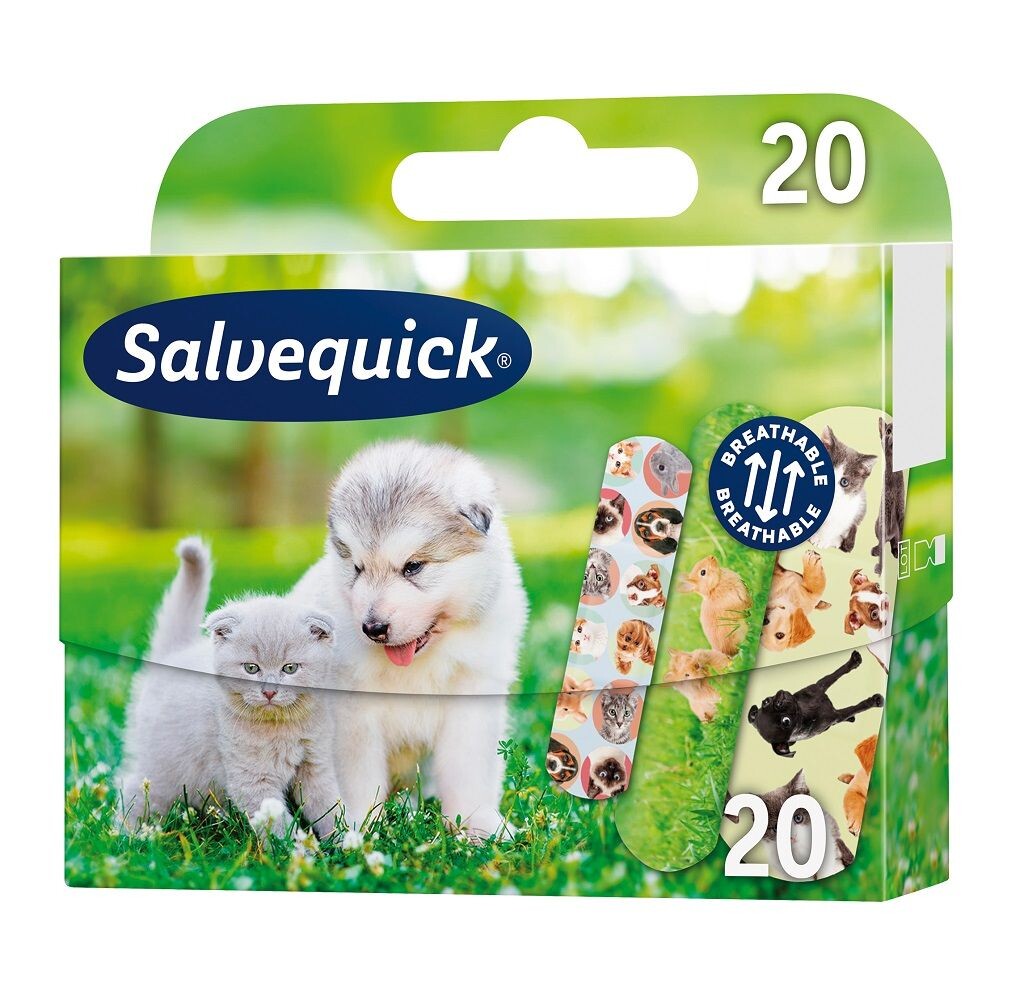 

Набор перевязочных пластырей Salvequick Animal Planet, 20 шт