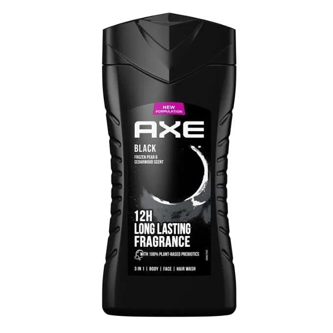 Мужской гель для душа Black от Axe, 3 x 250 мл Axe