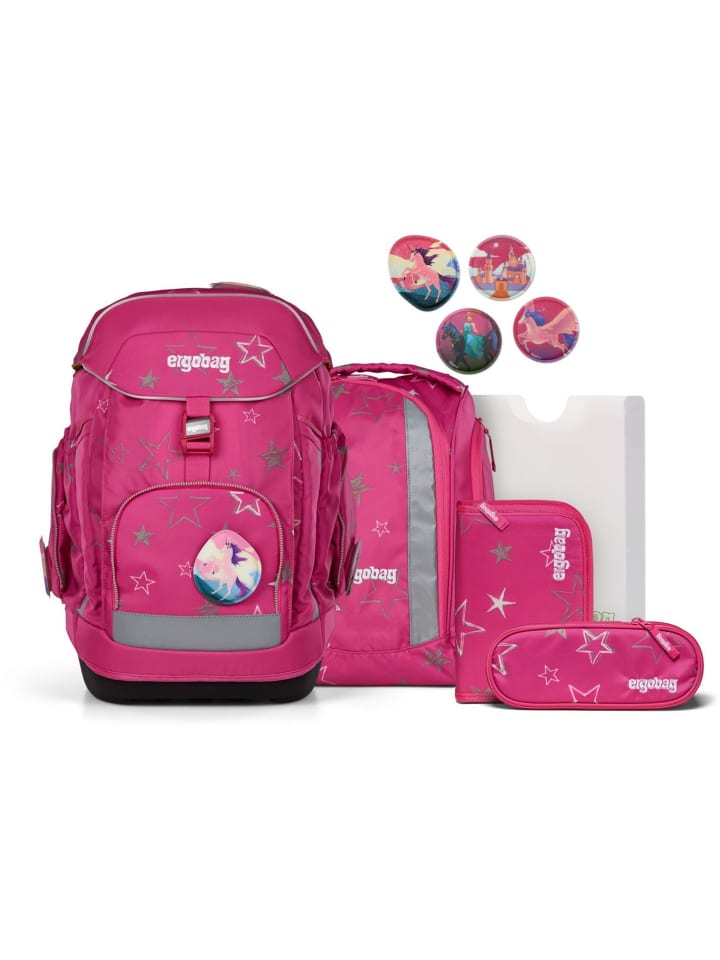 

Ergobag Набор школьных рюкзаков Maxi, 6 предметов, SternzauBär 2025, розовый