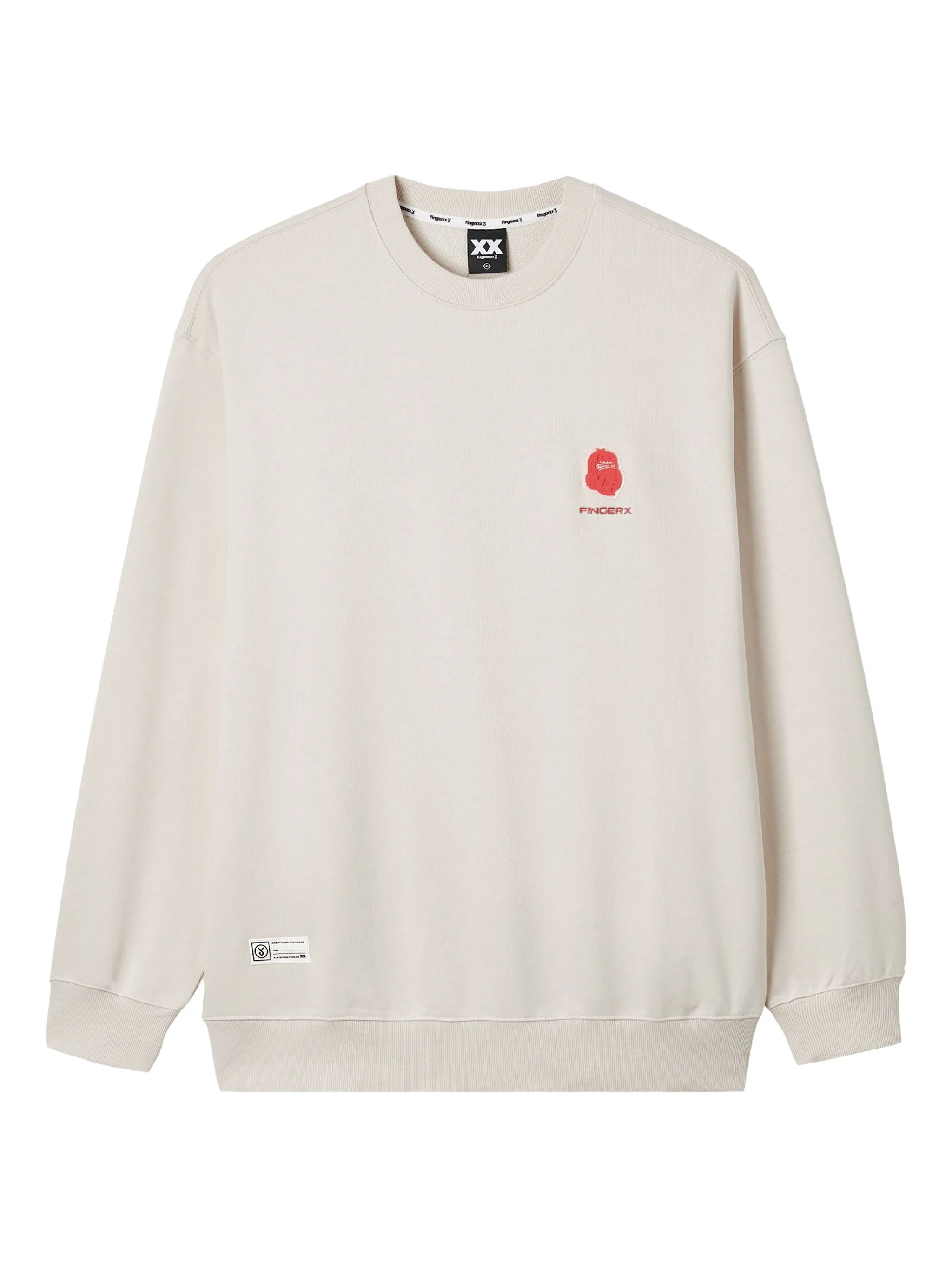 

Толстовка с графичным принтом Fingercroxx, белый