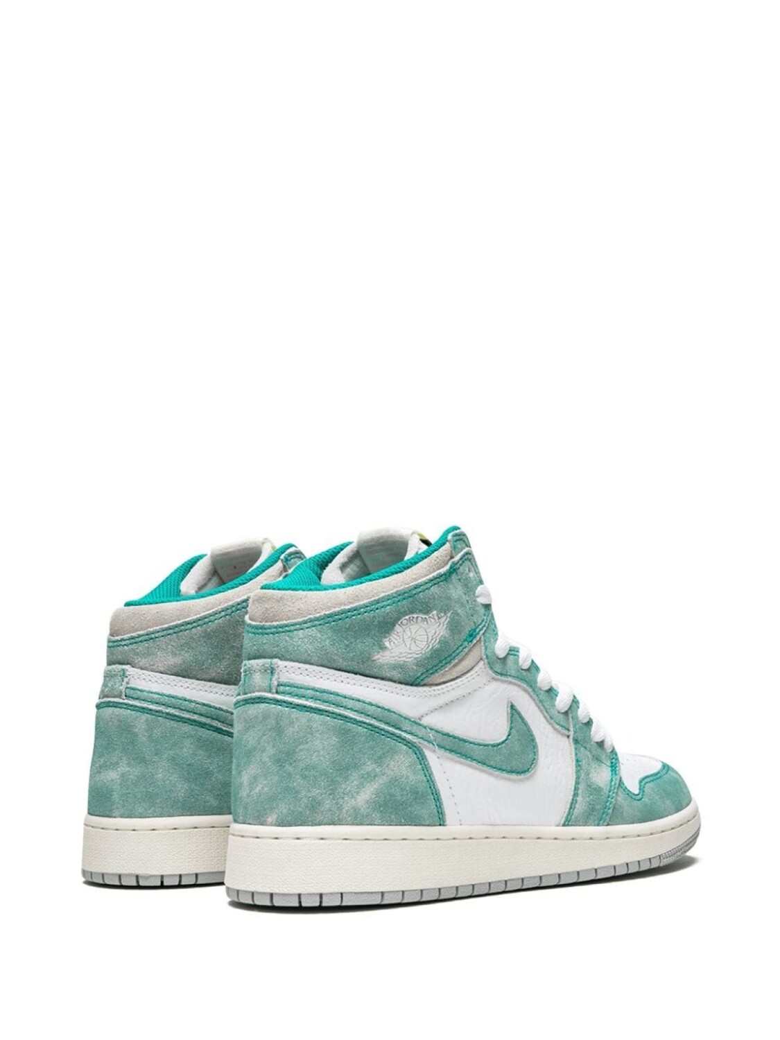 Jordan Kids высокие кроссовки Air Jordan 1 Retro High OG, зеленый — фото 3