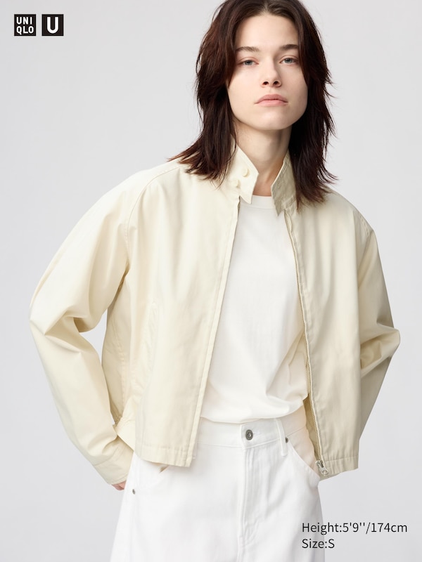 

Короткий блузон из смесового хлопка Uniqlo, 30 natural
