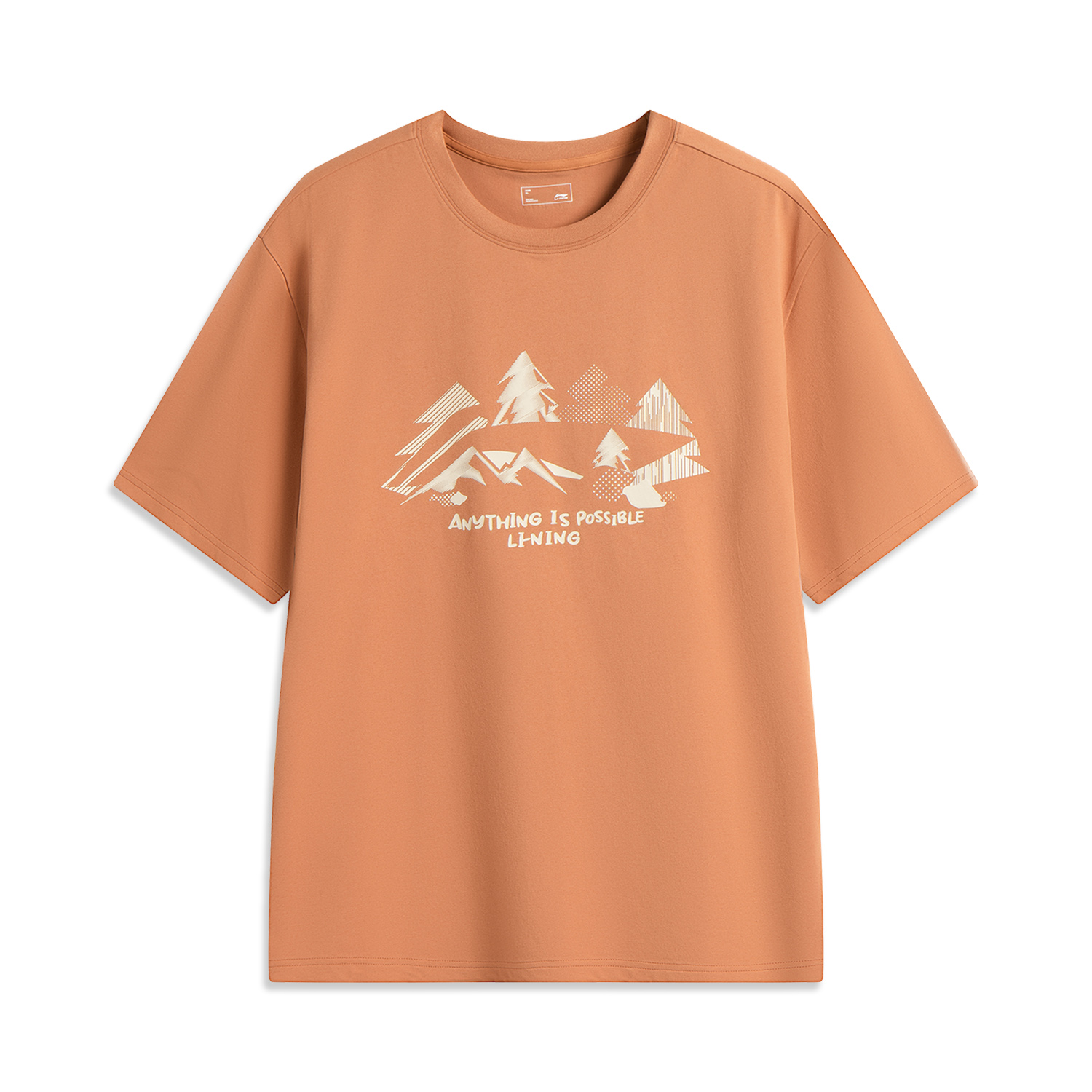 

LINING Футболка Unisex Amber Brown, Коричневый, LINING Футболка Unisex Amber Brown