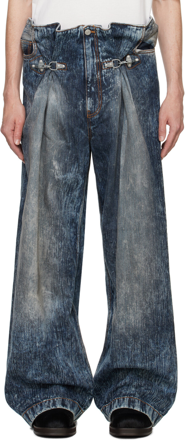 

Синие джинсы с пряжкой Acne Studios