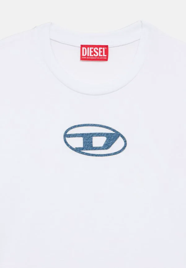 Футболка унисекс с принтом logy over Diesel, Bianco — фото 3