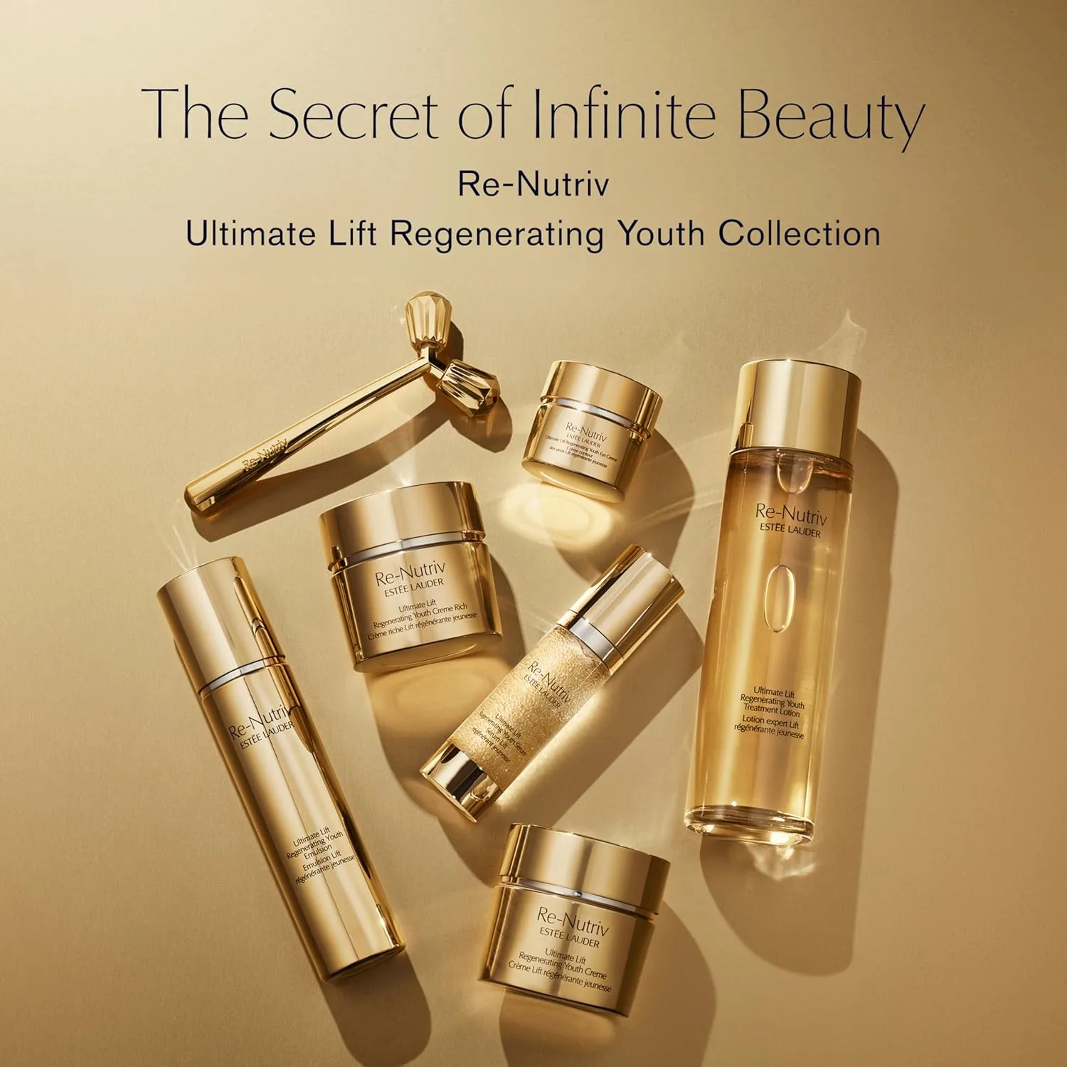 Массажер для лица Estée Lauder Re-Nutriv Ultimate | Заметно заряжает энергией, Gold — фото 3
