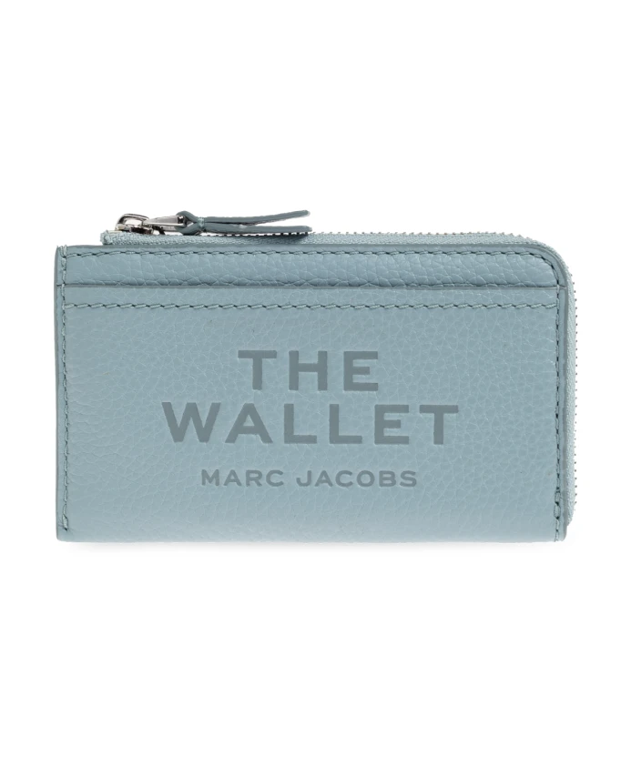 

Кожаный многофункциональный кошелек на молнии сверху Marc Jacobs, синий