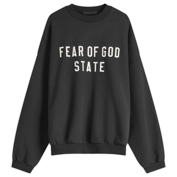 

Толстый флисовый свитер для экипажа Fear Of God Essentials, черный