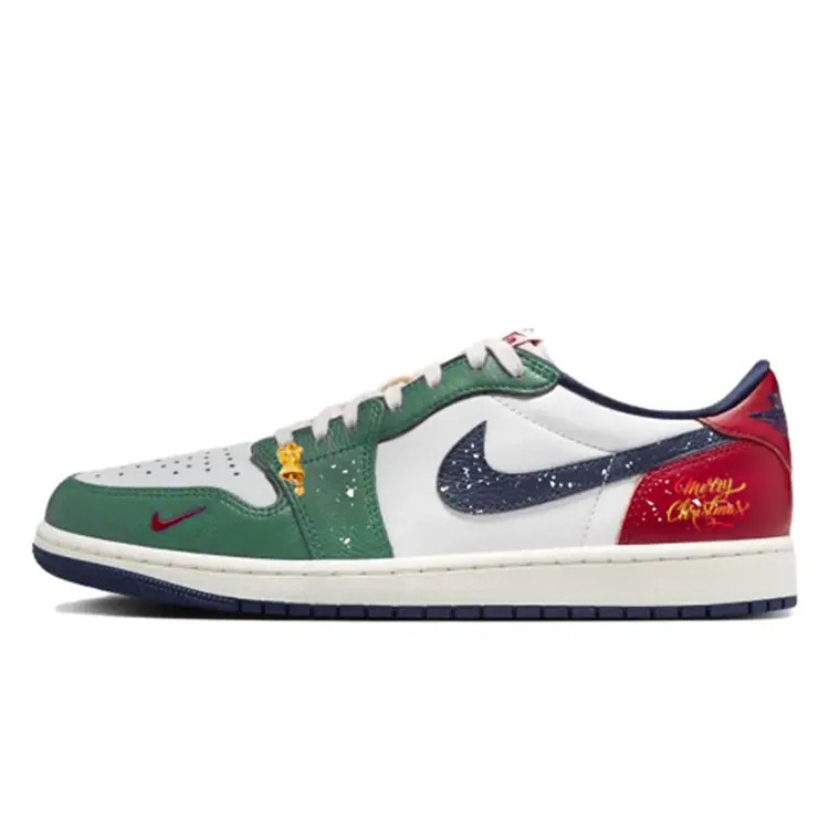 

Jordan Баскетбольные кроссовки Air 1 Durable Breathable Low-Top Vintage, мужские, красные, синие, белые