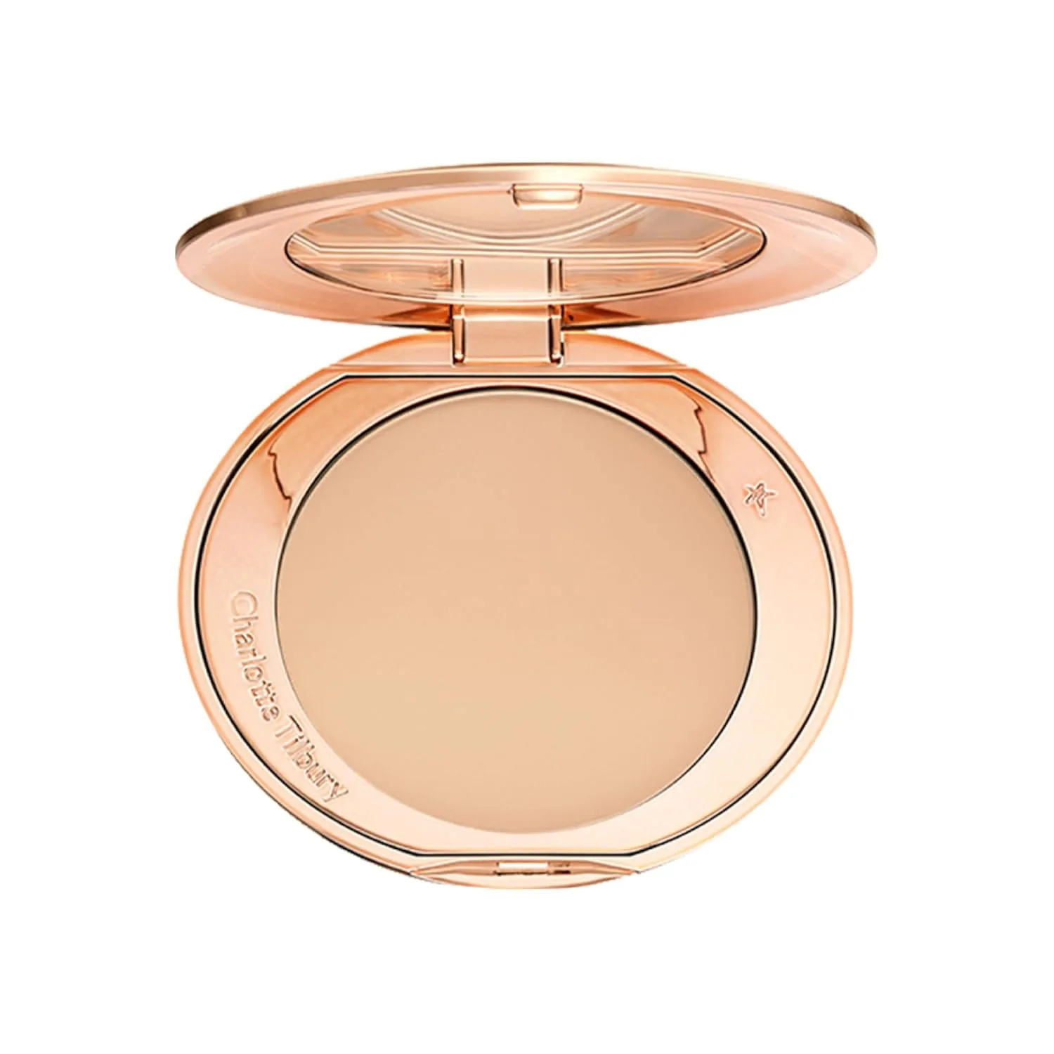Прессованная пудра Charlotte Tilbury Airbrush Flawless Finish Setting Powder, скрывающая поры, минимизирует блеск и создает эффект мягкого фокуса., 2 Medium - medium to medium deep