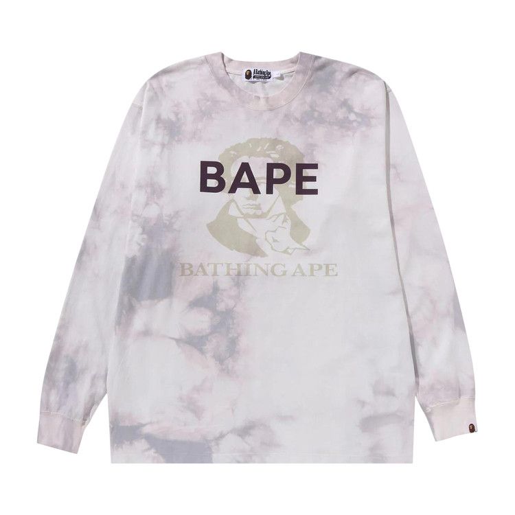 

Футболка BAPE Tie Dye Bathing Ape Long-Sleeve Tee, White