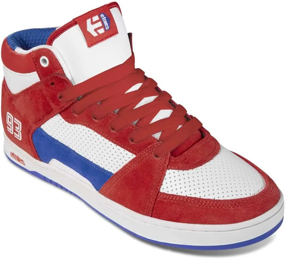 Мужские кроссовки для скейтбординга Etnies MC Rap Hi Top, Red / White / Blue — фото 2