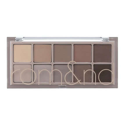 

rom&nd Better Than Palette 8g 04 Палетка для макияжа глаз Dusty Fog Garden Eye Makeup Palette 10 оттенков с матовыми и мерцающими оттенками, высокая пигментация — зимние прохладные тона