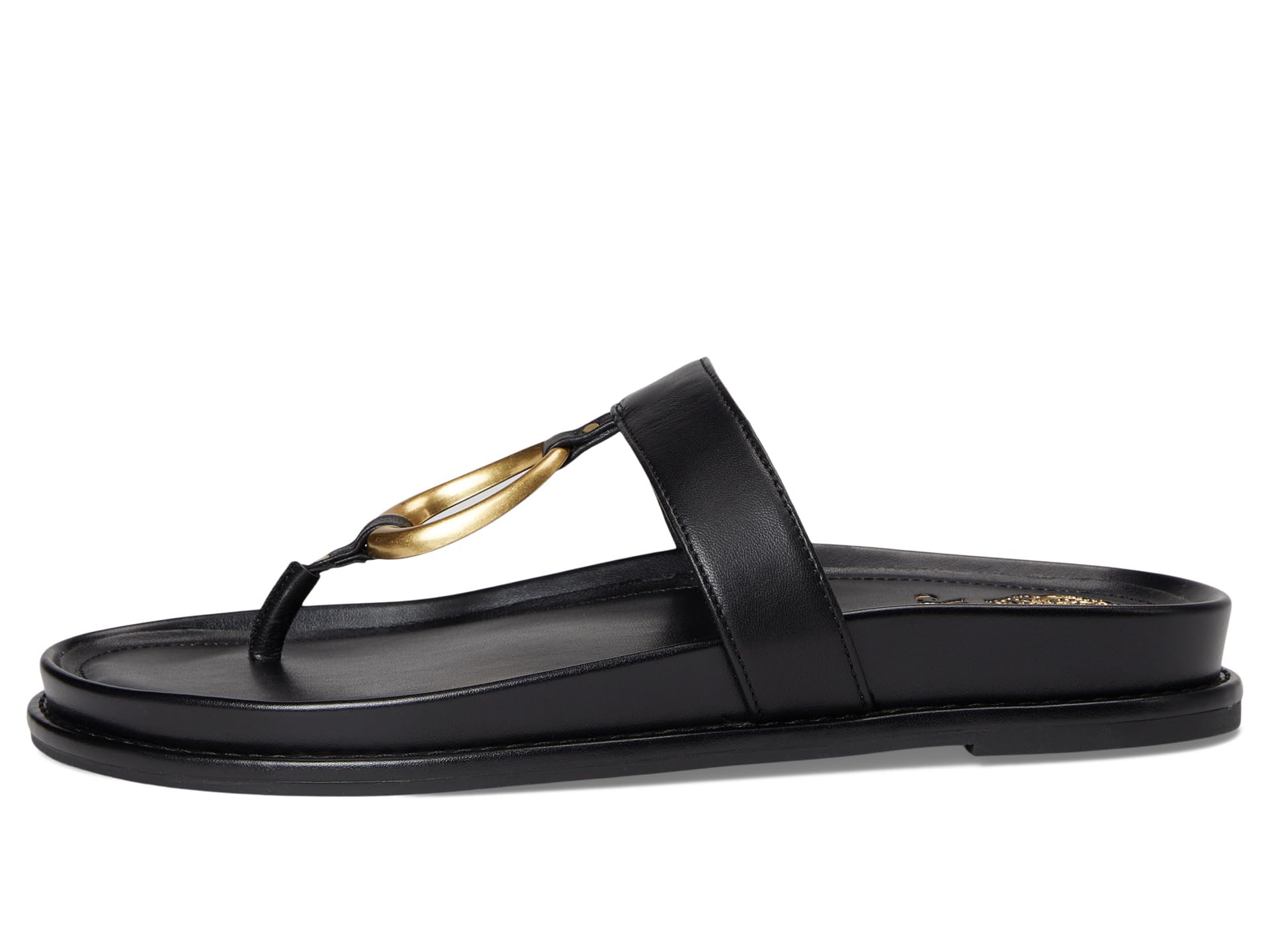 Сандалии Vince Camuto Genri O-Ring Thong Slide Sandals, черный — фото 4