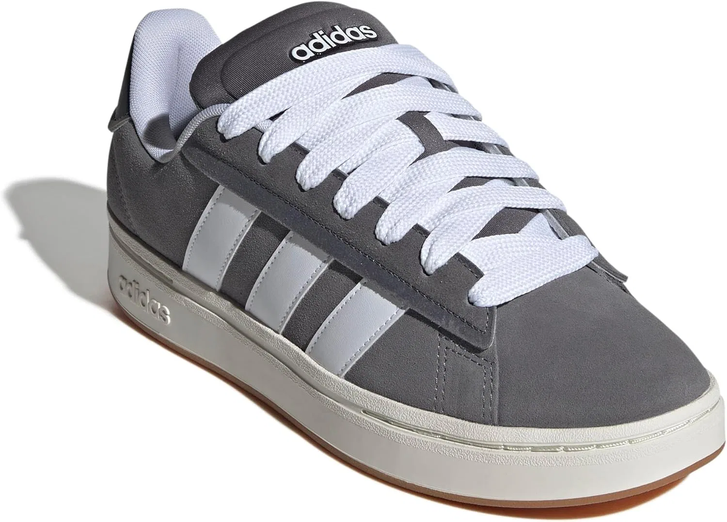 Кроссовки мужские Adidas Grand Court Alpha, серый/белый/бежевый — фото 4