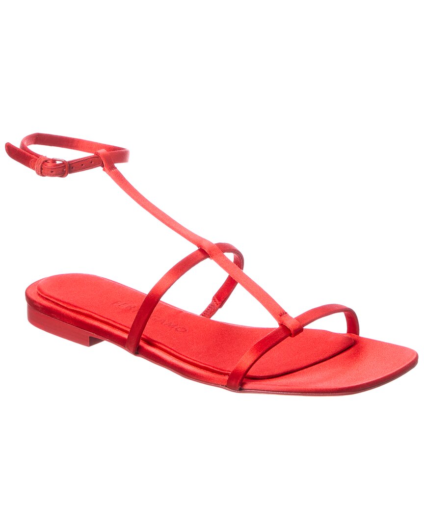 Ferragamo Aglalia атласные босоножки Salvatore Ferragamo, красный
