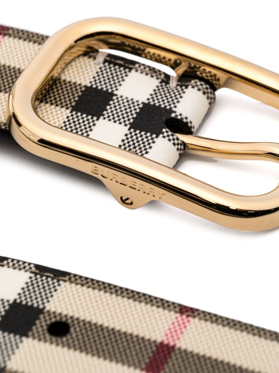 Burberry ремень из роговой кожи, нейтральный цвет — фото 2
