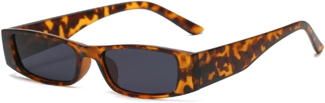 

Ретро-солнцезащитные очки маленького прямоугольного размера для женщин и мужчин, с леопардовым принтом, градиентным покрытием и защитой от УФ-излучения UV400. Модные UATXTAU, Leopard Grey