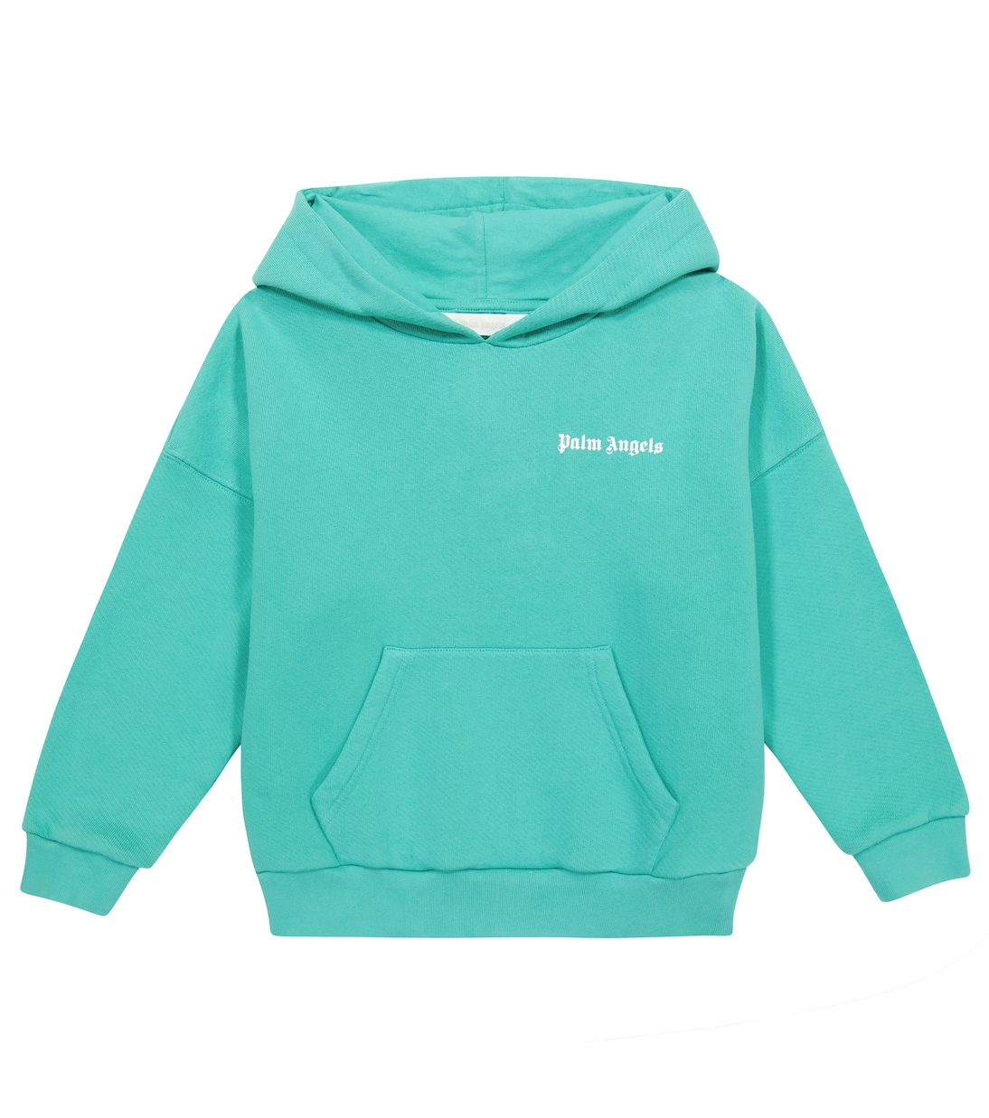 

Хлопковая толстовка с логотипом Palm Angels Kids, Turquoise White