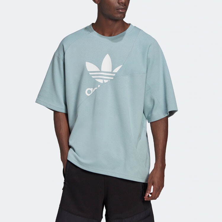 Футболка мужская ADICOLOR TRICOT INTERLOCK пыльно-зеленая Adidas Originals, зеленый — фото 2