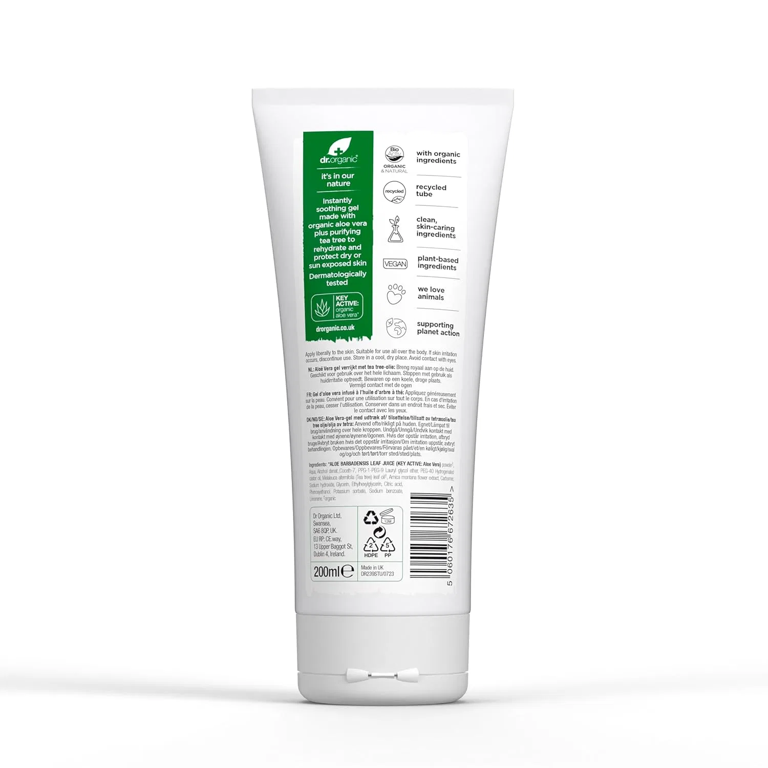 Органический гель алоэ вера с маслом чайного дерева от Dr Organic Dr. Organic — фото 2