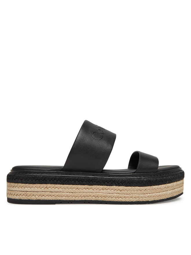 Эспадрильи Flatform Wedge Slide - He HW0HW02374 Calvin Klein, черный